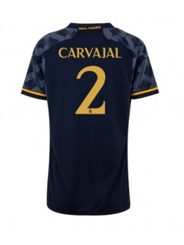 Real Madrid Daniel Carvajal #2 Replika Borta Kläder Dam 2023-24 Kortärmad